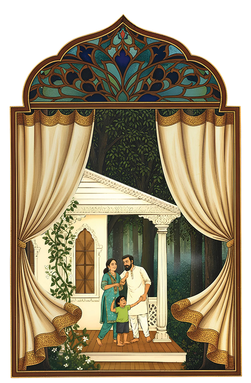 Forest Family Illustration