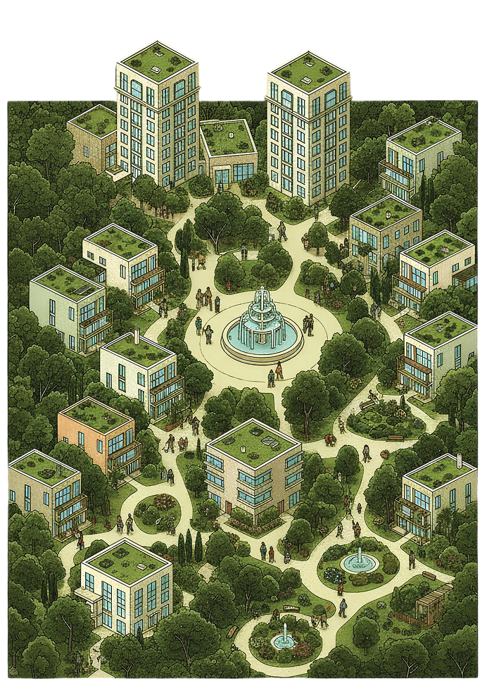 Forest Family Illustration